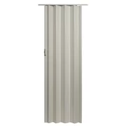 Homestyle Plaza PVC Accordion Folding Door Fits 36"wide x 80"high Frost White Woodgrain Color