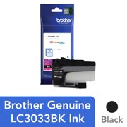 Brother Genuine LC3033BK, Single Pack Super High-yield Black INKvestment Tank Ink Cartridge, Page Yield Up To 3,000 Pages, LC3033