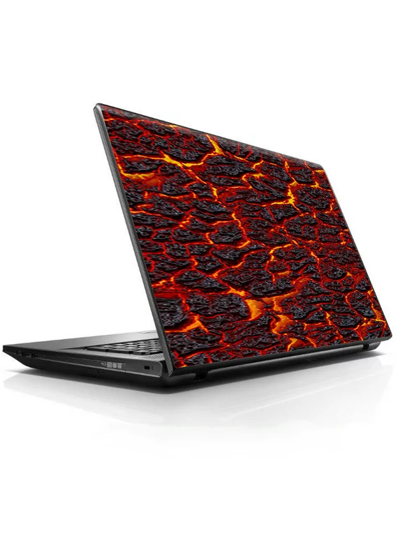Laptop Notebook Universal Skin Decal Fits 13.3" to 15.6" / Burnt Top Lava Eruption ash
