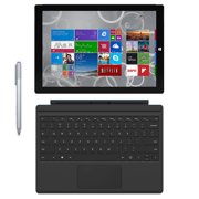 Refurbished Microsoft Surface Pro 3 Tablet (12-Inch, 128 GB, Intel Core i5, Windows 10) + Microsoft Surface Type Cover
