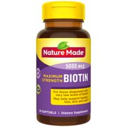 NATURE MADE Biotin, Maximum Strength, 5000 mcg, Softgels, 50.0 CT