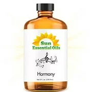 Harmony Blend Huge 8oz Best Essential Oil Sandalwood, French Lavender, Frankincense, Sage, Orange, Lemon, Chamomile