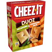 Cheez-It DUOZ Crackers, Baked Snack Crackers, Office and Kids Snacks, Jalapeno Cheddar Jack, 12.4oz, 1 Box