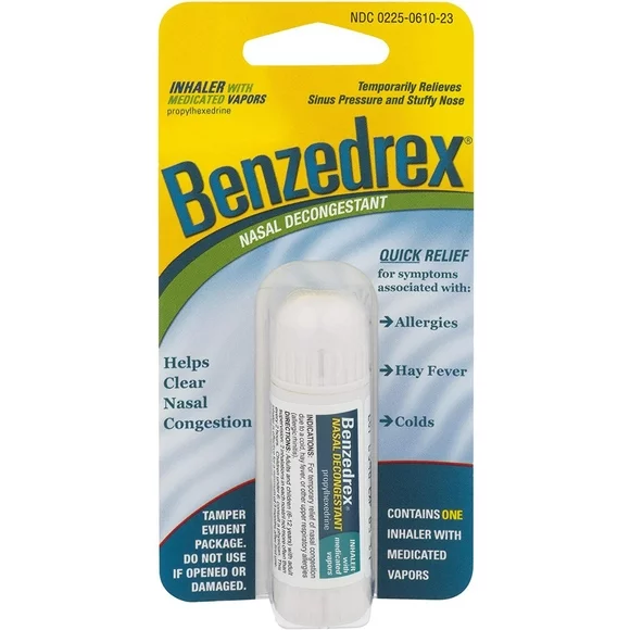 Benzedrex Nasal Decongestant Inhaler, 5 Pack