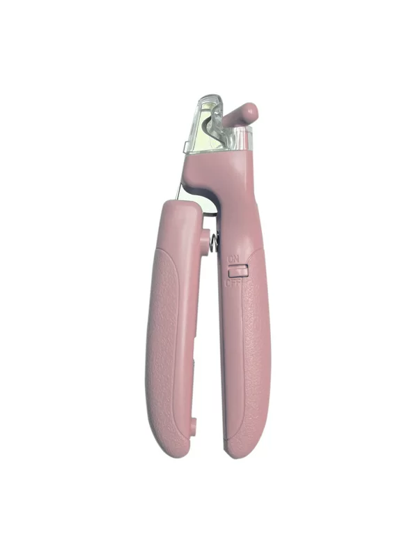 KennelMaster Pink Pet Nail Clipper with LED Light