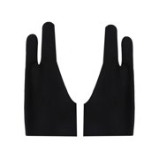 TOYFUNNY 2Pcs Two Finger Anti-Fouling Glove Drawing & Pen Graphic Tablet Pad For Artist