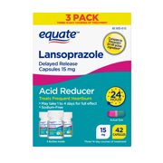 Equate Lansoprazole Delayed Release Capsules, 15 mg, 42 Count