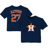 Jose Altuve Houston Astros Majestic Infant Player Cap Logo Name & Number T-Shirt - Navy