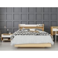 Nexera Norway 3 Piece Bedroom Set, Natural Maple & White