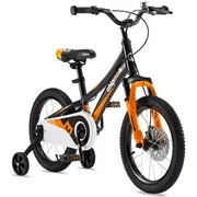 Royalbaby Boys Girls Kids Bike 16inch Explorer Bicycle Front Suspension Aluminum Child's Cycle with Disc Brakes Black