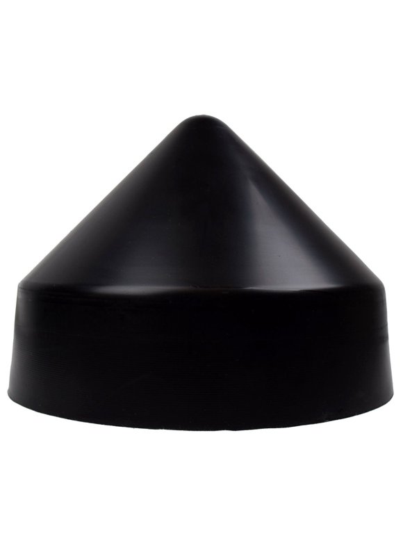 XCEL Rubber Polyethylene Piling Caps for Marine Dock Post Head Cover Floating Dock For Boats 8 Black
