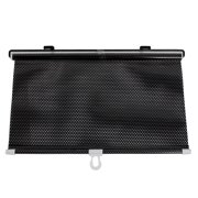 23.6" x 15.7" Retractable Car Side Window Sun Shade Roller Suction Cup Mounting Black