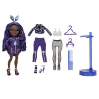 Rainbow High Krystal Bailey  Indigo (Dark Blue Purple) Fashion Doll with 2 Complete Mix & Match Outfits and Accessories, Toys for Kids 6-12 Years Old