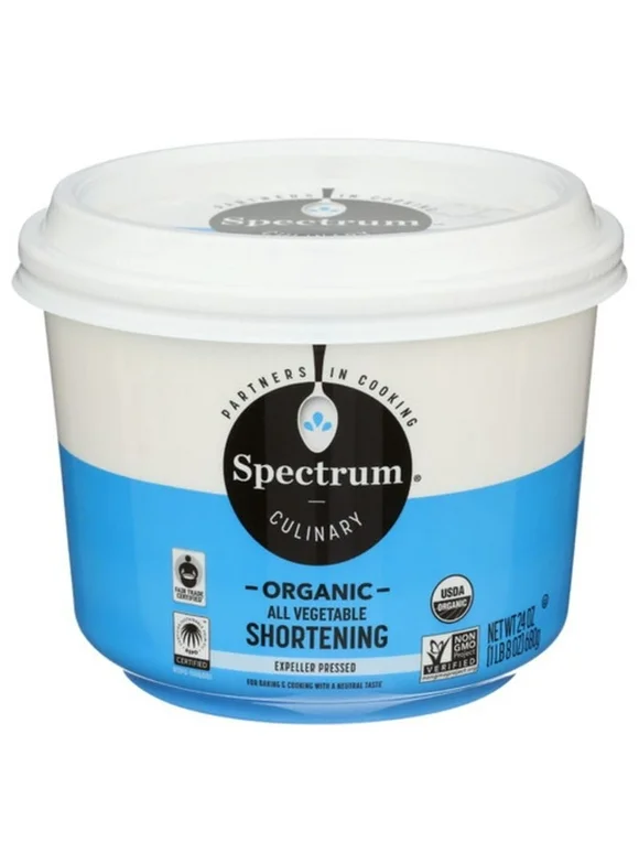 Spectrum Organic All-Vegetable Shortening 24 oz Pack of 3