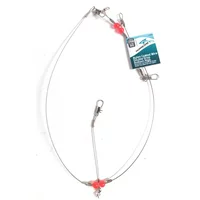 Hurricane double drop rig wire coated 24 inches - 3-22sk
