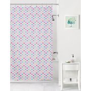 Colorful Hearts Polyester Shower Curtain, Multicolor, 70" x 72", Your Zone