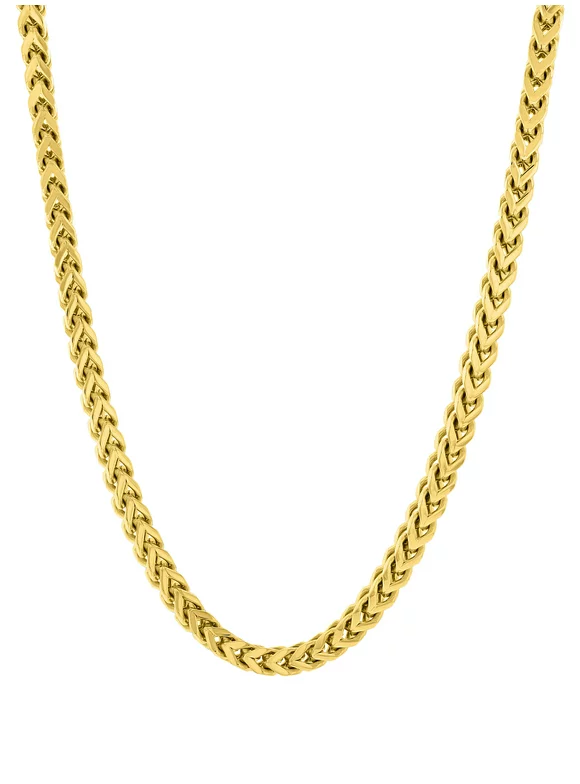 Men's Gold-Tone Stainless Steel Franco Chain Necklace