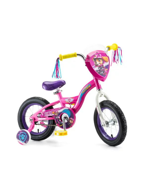 Nickelodeon Paw Patrol Skye Kids Bike for Girls, 12in. Wheels, Ages 2-4, Magenta Pink