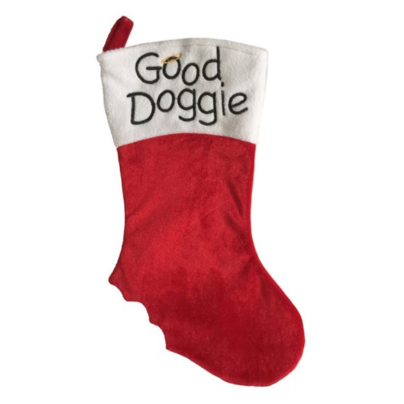Northlight Embroidered Angel Pet Good Doggie Christmas Stocking