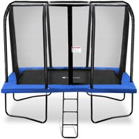 Exacme 7x10 Foot Rectangle Trampoline with Enclosure for Kids(Blue) 6184-0710B