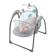 Electric Auto Baby Swing Infant Cradle Mosquito Net Musical Sleep Seat Chair
