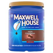Maxwell House Medium Roast 100% Colombian Ground Coffee, 37.7 oz Canister