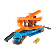 Hot Wheels City Lift & Launch Hauler Vehicle With 1 Hot Wheels Car, For 3 Year Olds and Up