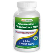 Best Naturals Joint Support Glucosamine, Chondroitin & MSM Capsules, 180 Ct