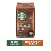 Starbucks Medium Roast Ground Coffee  Breakfast Blend  100% Arabica  1 bag (12 oz.)