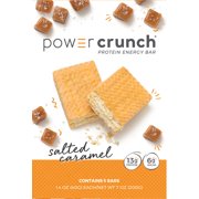 Powercrunch Original Protein Bar, 13g Protein, Salted Caramel, 7 Oz, 5 Ct