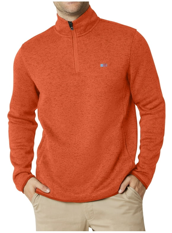 Chaps Men's Coastal Quarter Zip Sweater Fleece -Sizes XS up to 4XB