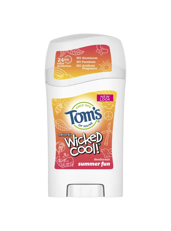 Tom's of Maine Wicked Cool! Girls Summer Fun Deodorant 1.6oz