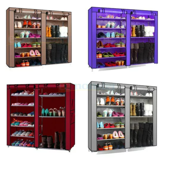 Ktaxon Portable Shoe Rack Boot Shelf Shelves Storage Closet Organizer Cabinet w/ Cover