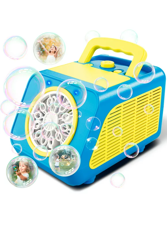 Automatic Bubble Machine, 2023 Upgrade Bubble Maker, 15000+ Bubbles per Minute, Bubble Blower for Indoor/Outdoor Party, Weddings, Christmas, Bubble Toys for Kids, Toddlers, and Pets