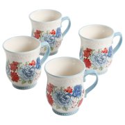 The Pioneer Woman Classic Charm 17-Ounce Mugs, 4-Pack