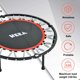 image 2 of HEKA Trampoline Folding Fitness Trampoline 40" Heavy Duty Foldable Mini Trampoline Re-bounder with Foam Handle for Adults Kids Indoor/Garden Workout , Max Load 330Lbs KI2O