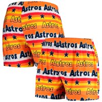 Houston Astros Concepts Sport Fairway All Over Print Knit Boxers - Orange