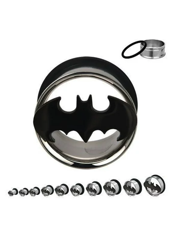 Batman 2G (6mm) Plugs/Gauges/Tunnels Single Flare with O-Ring (A/3/A5)