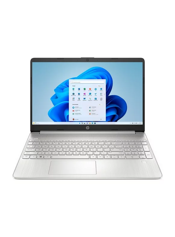 HP 15.6" Laptop, Intel Core i5-1135G7, 2.4GHz Intel Iris Xe Graphics, 8GB Ram 512GB SSD, Windows 11, Natural Silver, 15-dy2152wm