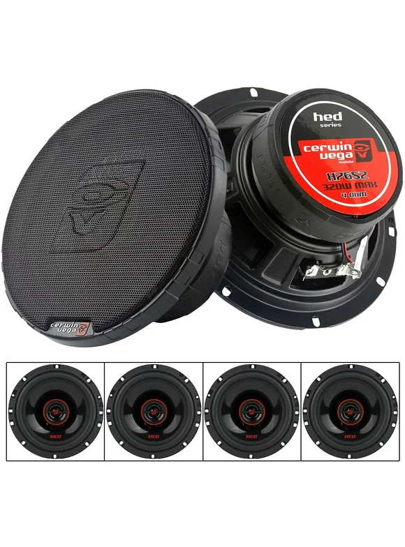 4 x Cerwin Vega H7653 <br/>6.5" 3-Way Coaxial Speaker System 340 Watts Max HED Series H7653