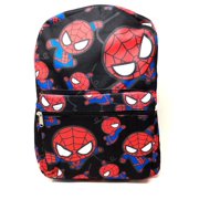 Marvel Spiderman Allover Print Black 16" Boys Large School Backpack