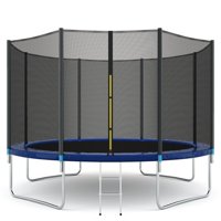 Gymax 14FT Trampoline Combo Bounce Jump Safety Enclosure Net