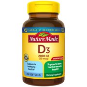 Nature Made Vitamin D3 2000 IU (50 mcg) Softgels, 260 Count