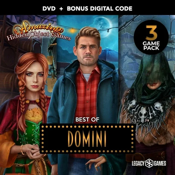 Amazing Hidden Object Games: Best of Domini - 3 Pack, PC DVD with Code