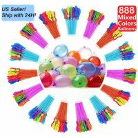 888 pcs 24 Bunch Instant water Balloons, Self-Sealing,already tied