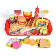 40 PCs Play Food Toys, Pretend Play Kitchen Set Cutting Fruits Play Kitchen Sets Toddlers Pretend Food Playset Children Toy Food Set