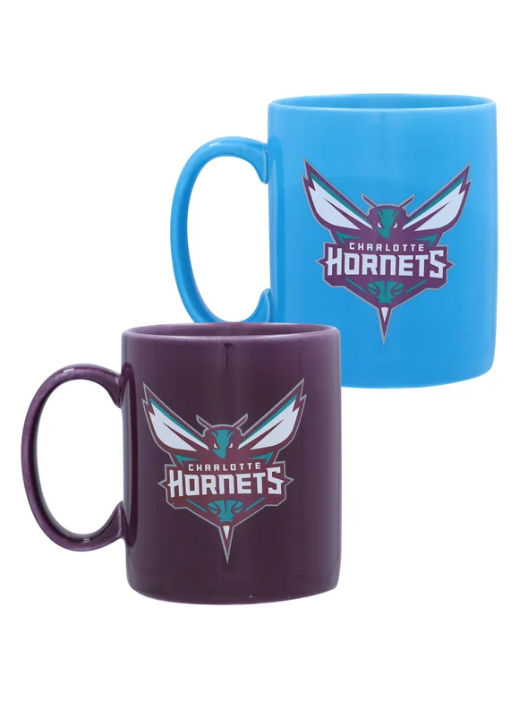 Charlotte Hornets Home and Away Two-Piece 15oz. Team Color Mug Set