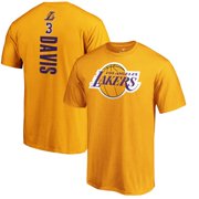 Anthony Davis Los Angeles Lakers Fanatics Branded Playmaker Name & Number T-Shirt - Gold