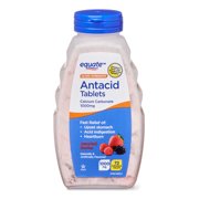 Equate Ultra Strength Antacid Assorted Berries Chewable Tablets, 1000 mg, 72 count