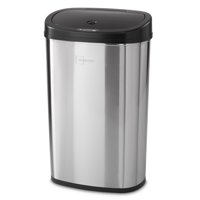 Mainstays Motion Sensor Trash Can, 13.2 Gallon, Stainless Steel